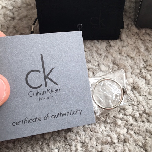 Calvin Klein silver ring duo/double set nwt (box) - Picture 5 of 8